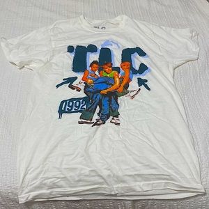 White TLC Graphic T-Shirt (size medium)